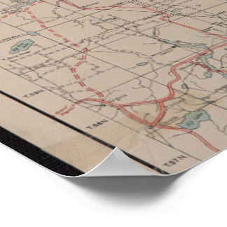 Affiche Carte forestière nationale supérieure 1928 - BWCA