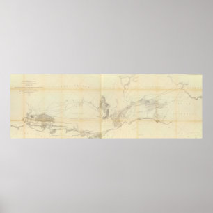 Affiche Carte générale des explorations et des enquêtes