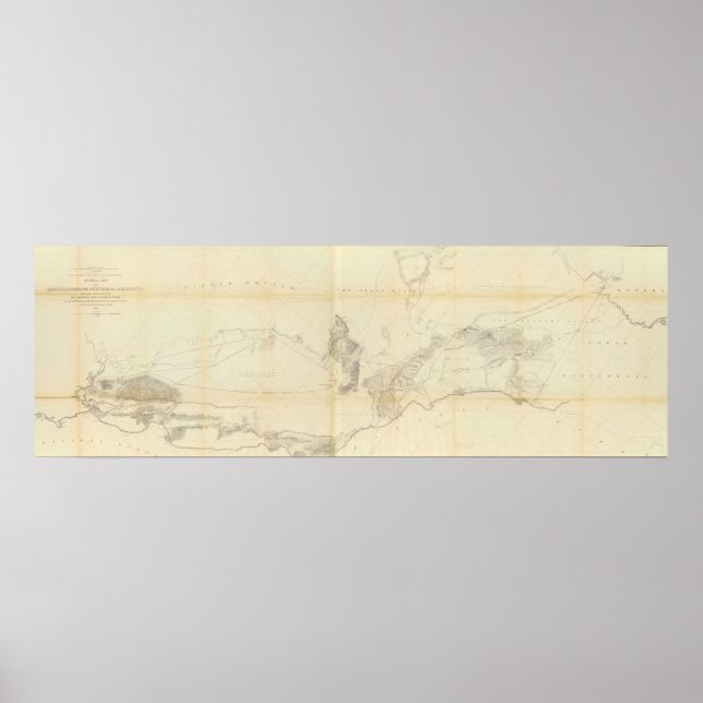 Affiche Carte générale des explorations et des enquêtes (Devant)