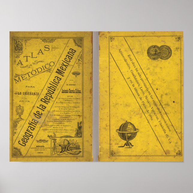 Affiche Carte géographique (Devant)