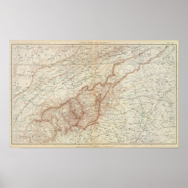 Affiche Carte géographique VII (Devant)