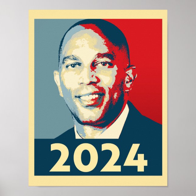 Affiche Carte Hakeem Jeffries 2024 (Devant)