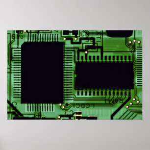 Affiche Carte informatique