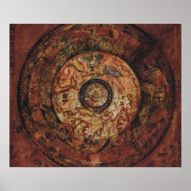 Affiche Carte Jack Sparrows Sao Feng Replica Carte (Devant)