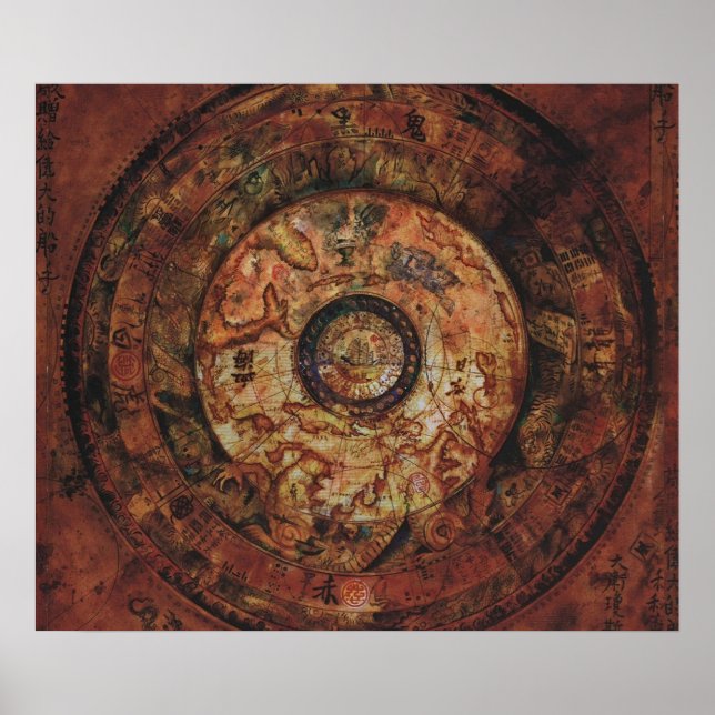 Affiche Carte Jack Sparrows Sao Feng Replica Carte (Devant)