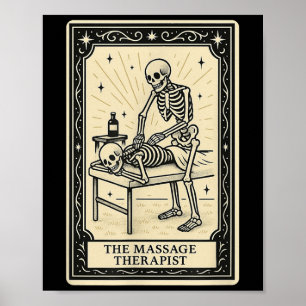 Affiche Carte Mage Therast Tarot - Halloween Soky Gothi