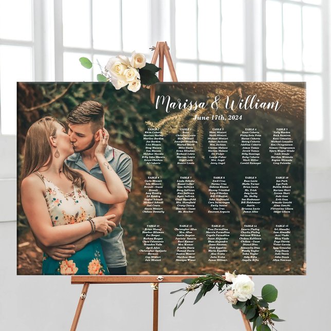 Affiche Carte mariage avec photo (Créateur téléchargé)