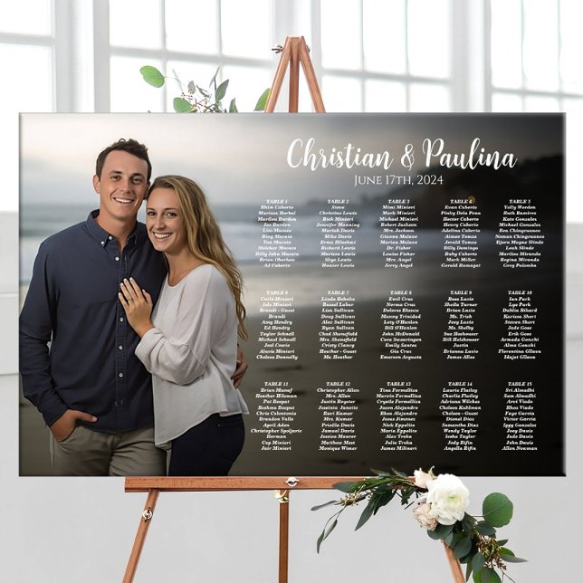 Affiche Carte mariage avec photo (Créateur téléchargé)