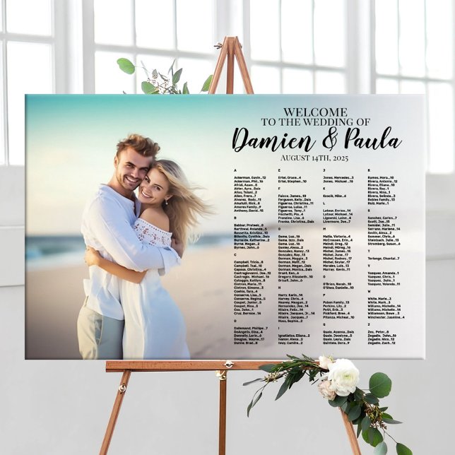 Affiche Carte mariage avec photo (Créateur téléchargé)