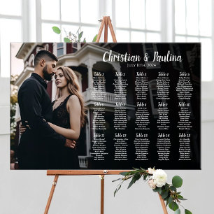 Affiche Carte mariage avec photo élégante