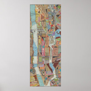 Affiche Carte moderne de New York III