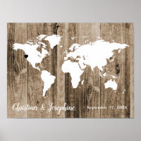 Carte Mondiale Bois Vieilli Livre de Poussée Autre