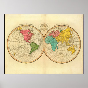 Affiche Carte mûre 7_Maps du monde de l'antiquité