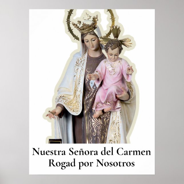 Affiche Carte NUESTRA SEÑORA DEL CARMEN (Devant)
