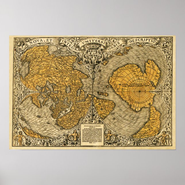 Affiche Carte Oronteus Finaeus (Devant)