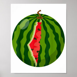 Affiche Carte Palestine Watermelon Arabe Calligraphie