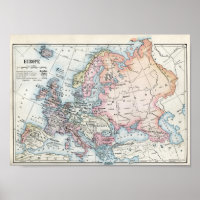 Carte politique de l'Europe (1916)
