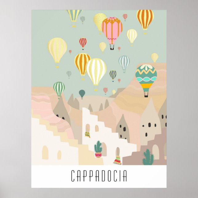 Affiche Carte Postale De La Cappadoce | Balloon Kapadokya (Devant)