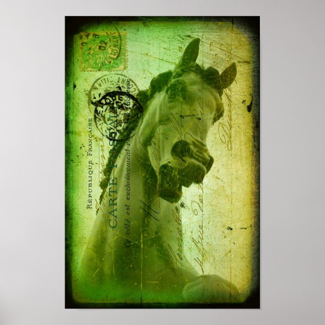 Affiche Carte Postale Grunge Horse (Devant)