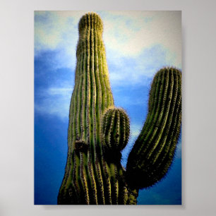 Affiche Carte postale haute Saguaro Cactus