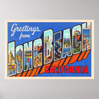 Carte postale Long Beach California CA