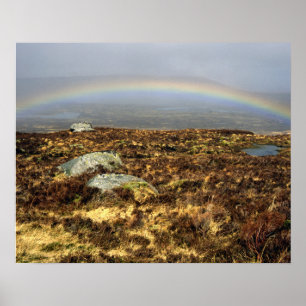 Affiche Carte postale Rainbow Rannoch Moor