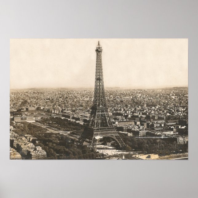Affiche Carte postale Tour Eiffel 1956~Paris (Devant)