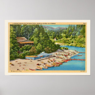 Affiche Carte postale Vintage de Russian River Beach