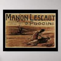 Carte postale vintage Manon Lescaut
