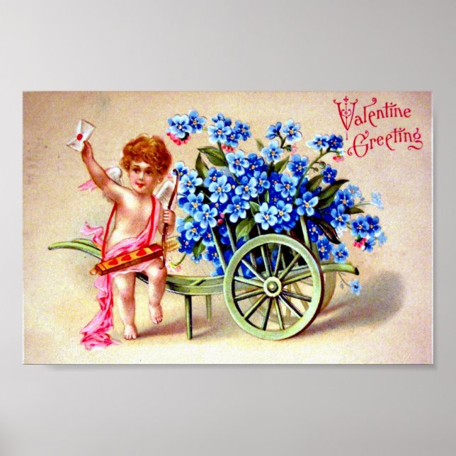 Affiche Carte postale vintage Valentine (Devant)