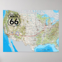 Carte Route 66