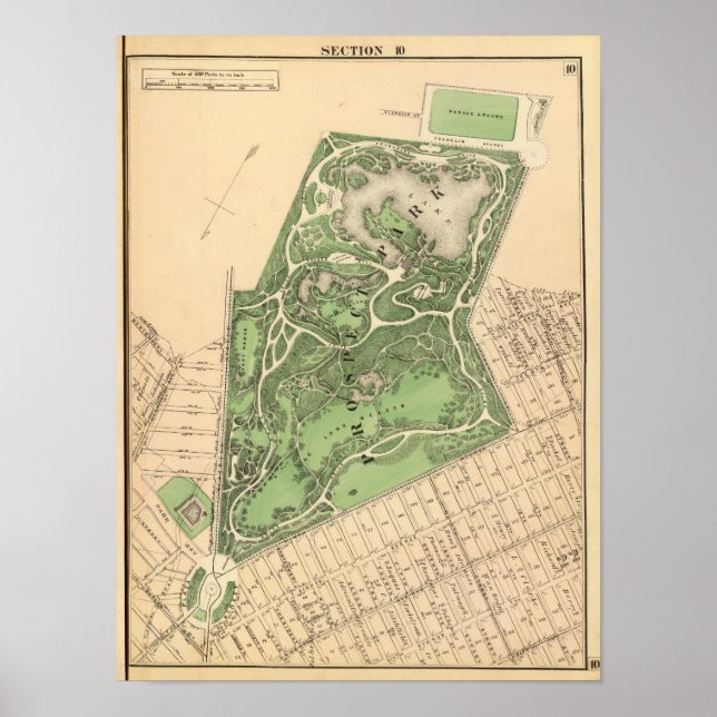 Affiche Carte Sec 10 Brooklyn (Devant)