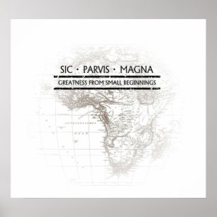 Affiche Carte SIC PARVIS MAGNA