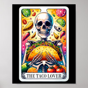 Affiche Carte Taco Lover Tarot Mardi Cinco De Ma