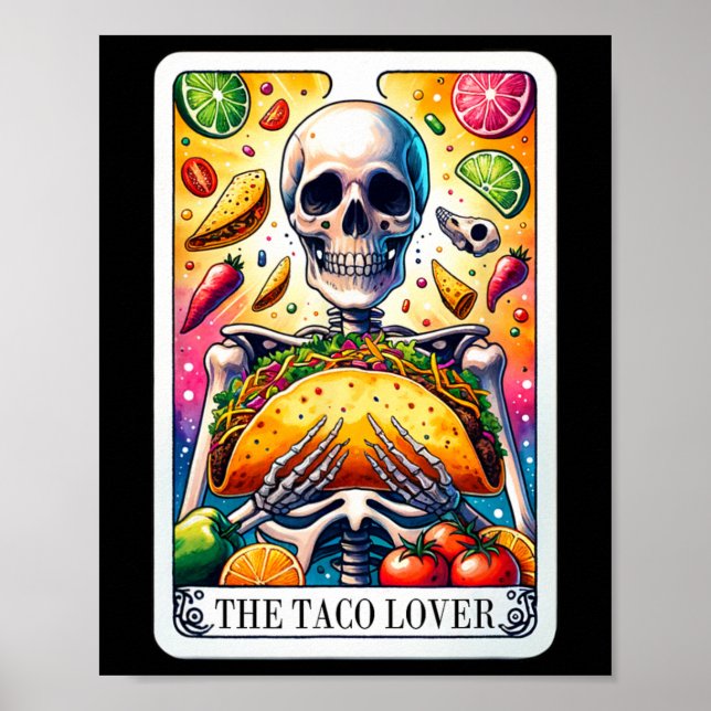 Affiche Carte Taco Lover Tarot Mardi Cinco De Ma (Devant)