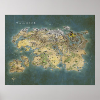 Affiche Carte Tamriel