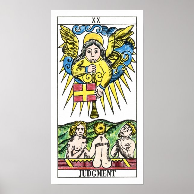 Affiche Carte Tarot du jugement (Devant)