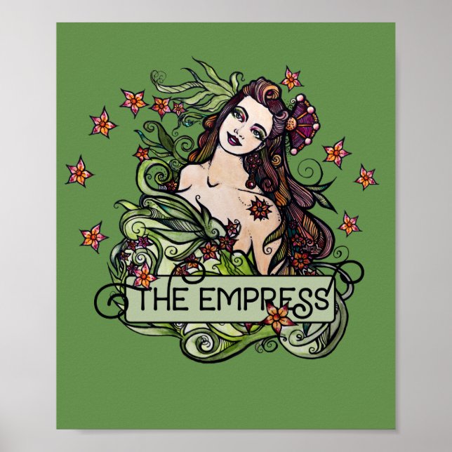 Affiche Carte Tarot Empress (Devant)