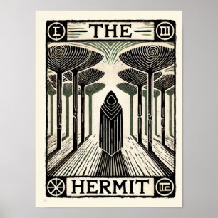 Affiche Carte Tarot Hermit