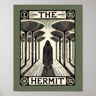 Affiche Carte Tarot Hermit