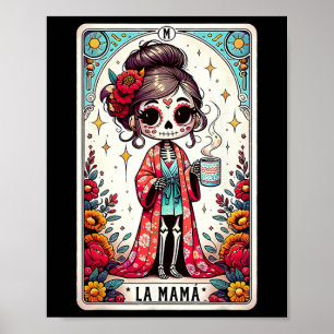 Affiche Carte Tarot La Mamá Funny Mexicaine Maman Espagnol
