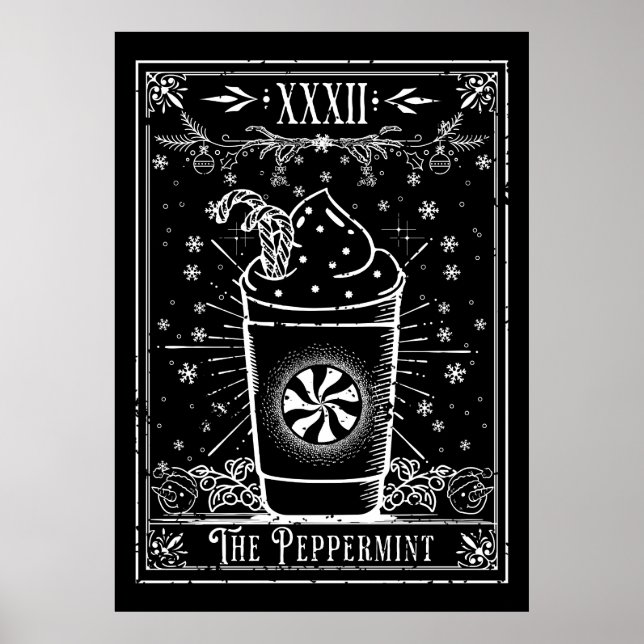 Affiche Carte Tarot Latte Peppermint (Devant)