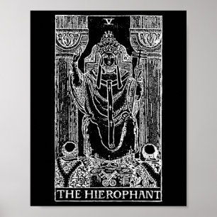 Affiche Carte Tarot L'Hierophant - Le Pape Occult Cadeau