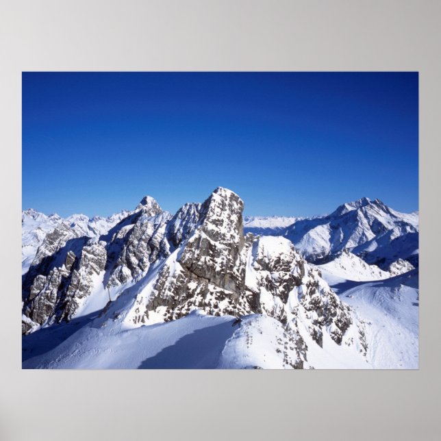 Affiche Carte Vacances St Anton Autriche (Devant)