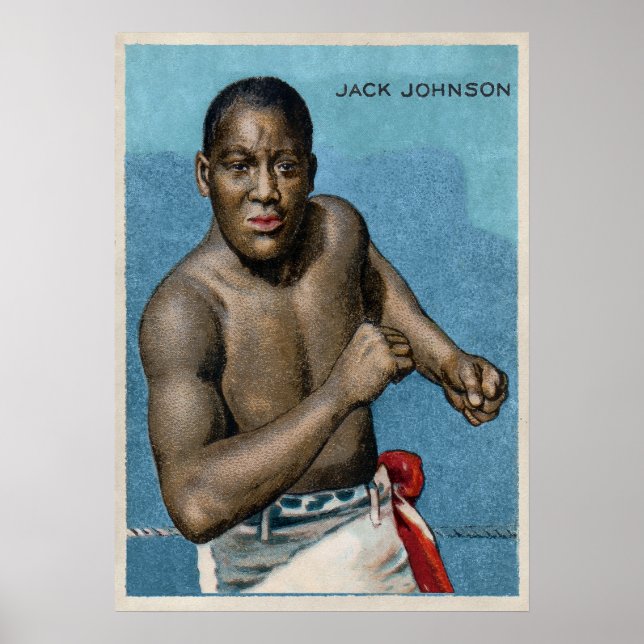 Affiche Carte vintage Jack Johnson (Devant)