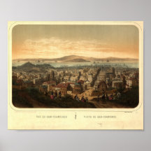 Carte vintage Retro San Francisco