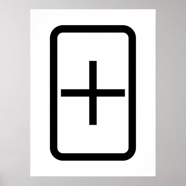 Affiche Carte Zener | Connexion Plus (Devant)