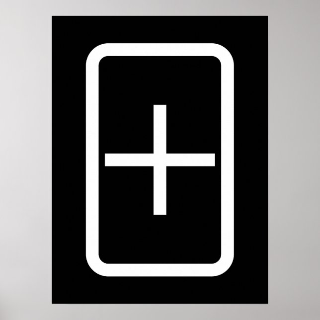 Affiche Carte Zener | Connexion Plus (Devant)