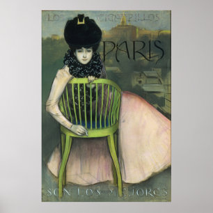 Affiche Cartel de los cigarrillos París