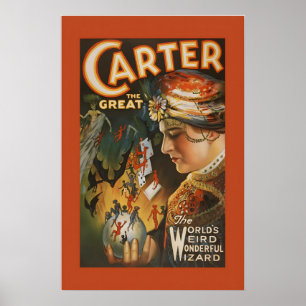 Affiche Carter le Grand Style Classique Vintage des Années
